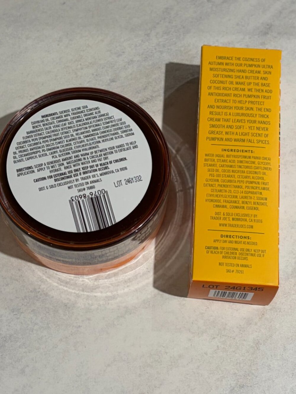 NEW - Trader Joe's Pumpkin Body Scrub & Pumpkin Hand Cream - Picture 5 of 7